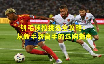 羽毛球拍挑选全攻略：从新手到高手的选购指南